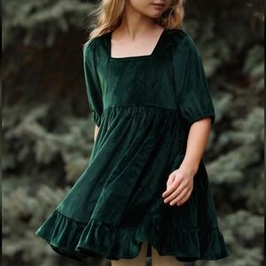 Well Dressed Wolf Forest Velvet Dress